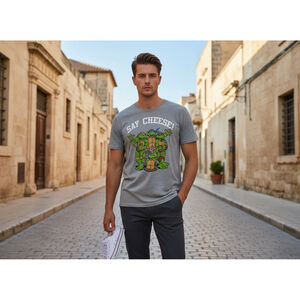 Nickelodeon Men's XL Gray Teenage Mutant Ninja Turtles Tee